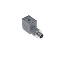 MENCOM SOLENOID VALVE ADAPTER FORM B IND 2+G/4 PIN M12 MALE 250VAC/DC (GY)
